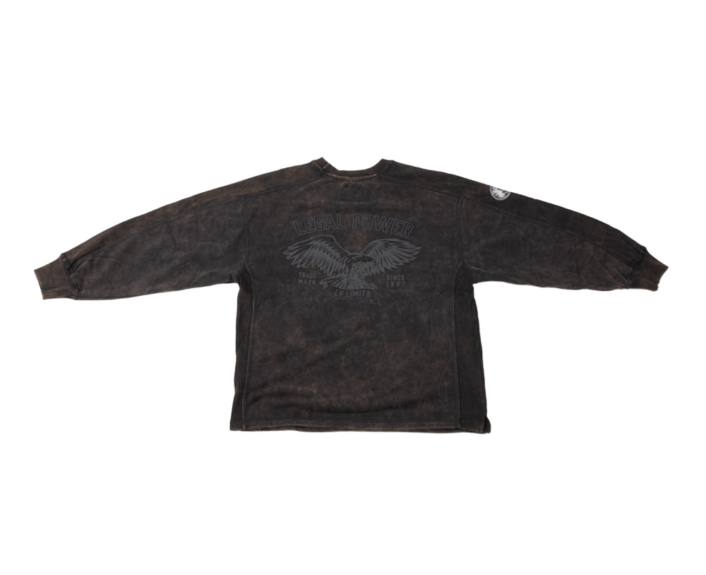 Sweater Eagle Black Stonewashed