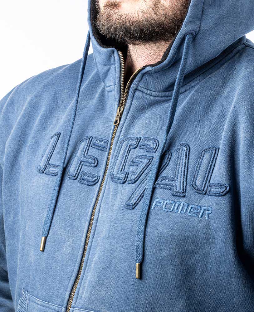 Heavy Zip Hoodie Devils 2.0 Stonewashed Ottomix Fleece