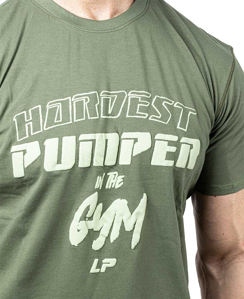 T-shirt Hardest Pumper in the Gym maillot simple