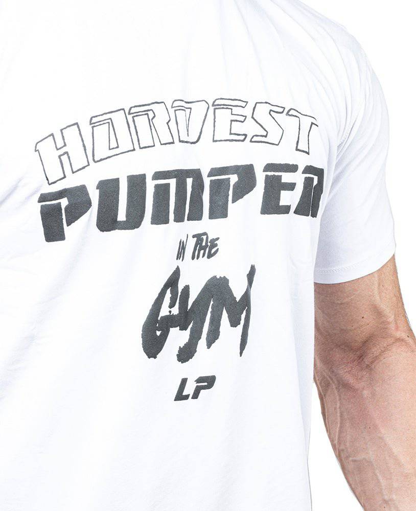 T-shirt Hardest Pumper in the Gym maillot simple