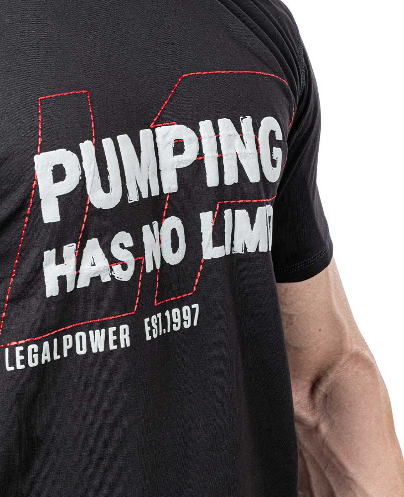 T-shirt Pumping has no Limit in maglia singola