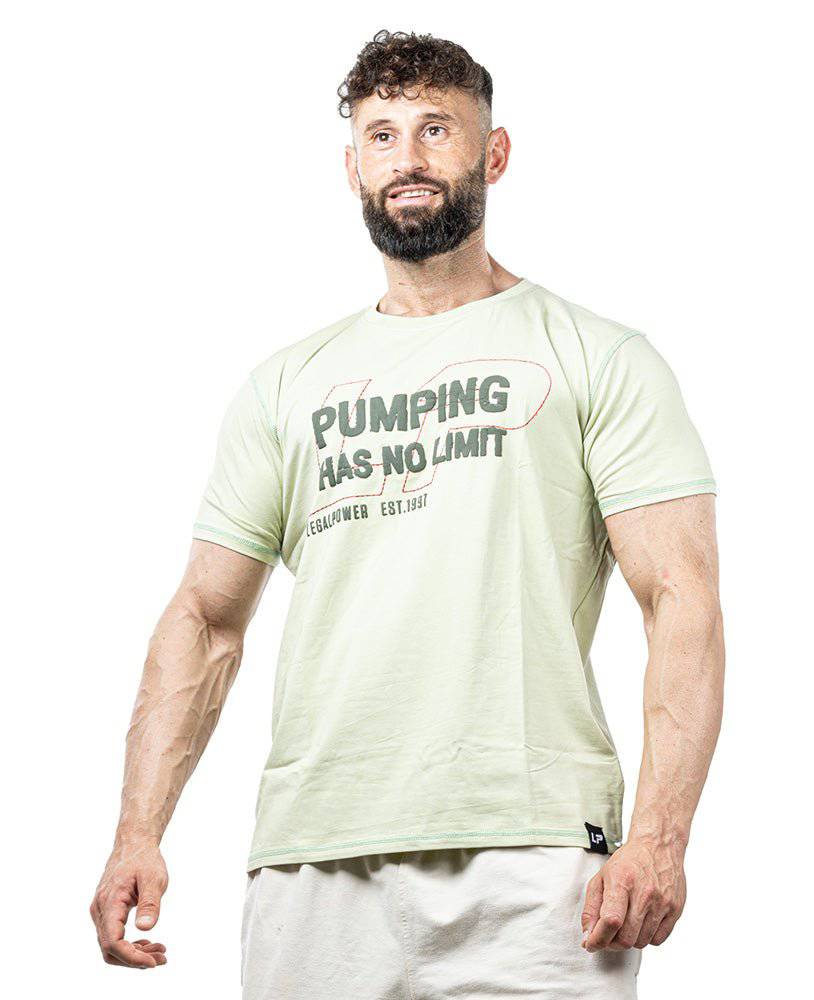 T-shirt Pumping has no Limit in maglia singola