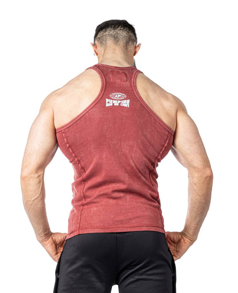 Tanktop Pumping has no Limit Stonewashed Ribbed