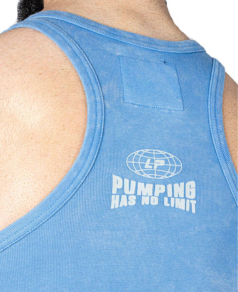 Tanktop Pumping has no Limit Stonewashed Ribbed