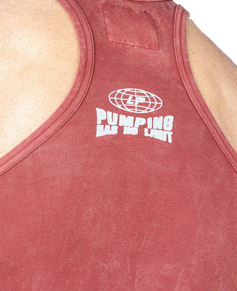 Tanktop Pumping has no Limit Stonewashed Ribbed