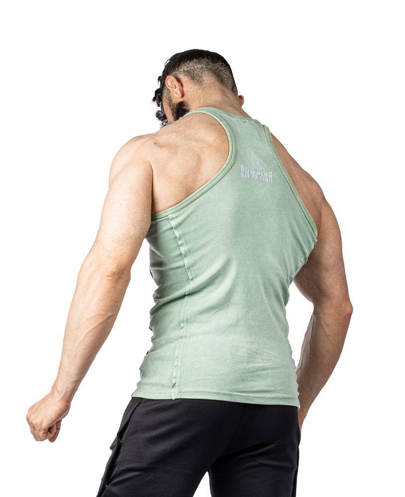 Tanktop Pumping has no Limit Stonewashed Ribbed