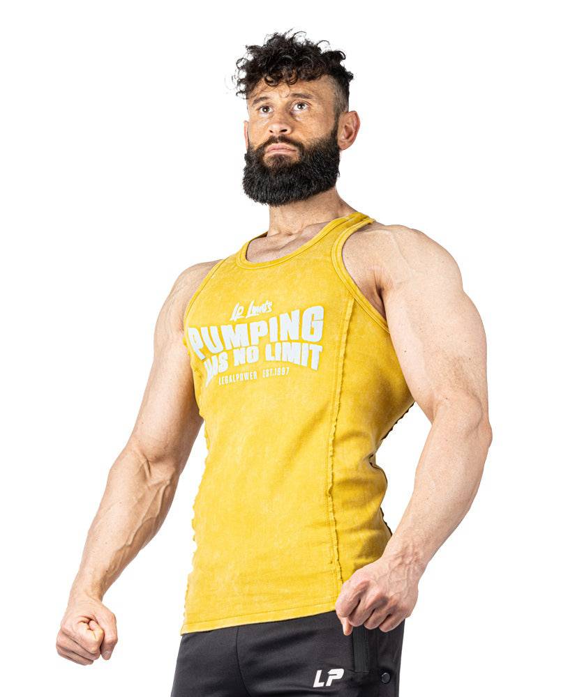 Tanktop Pumping has no Limit Stonewashed Ribbed