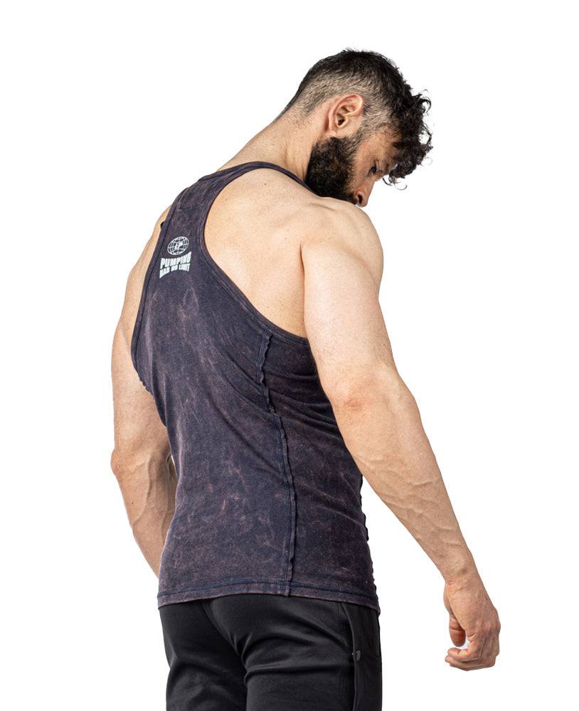 Tanktop Pumping has no Limit Stonewashed Ribbed