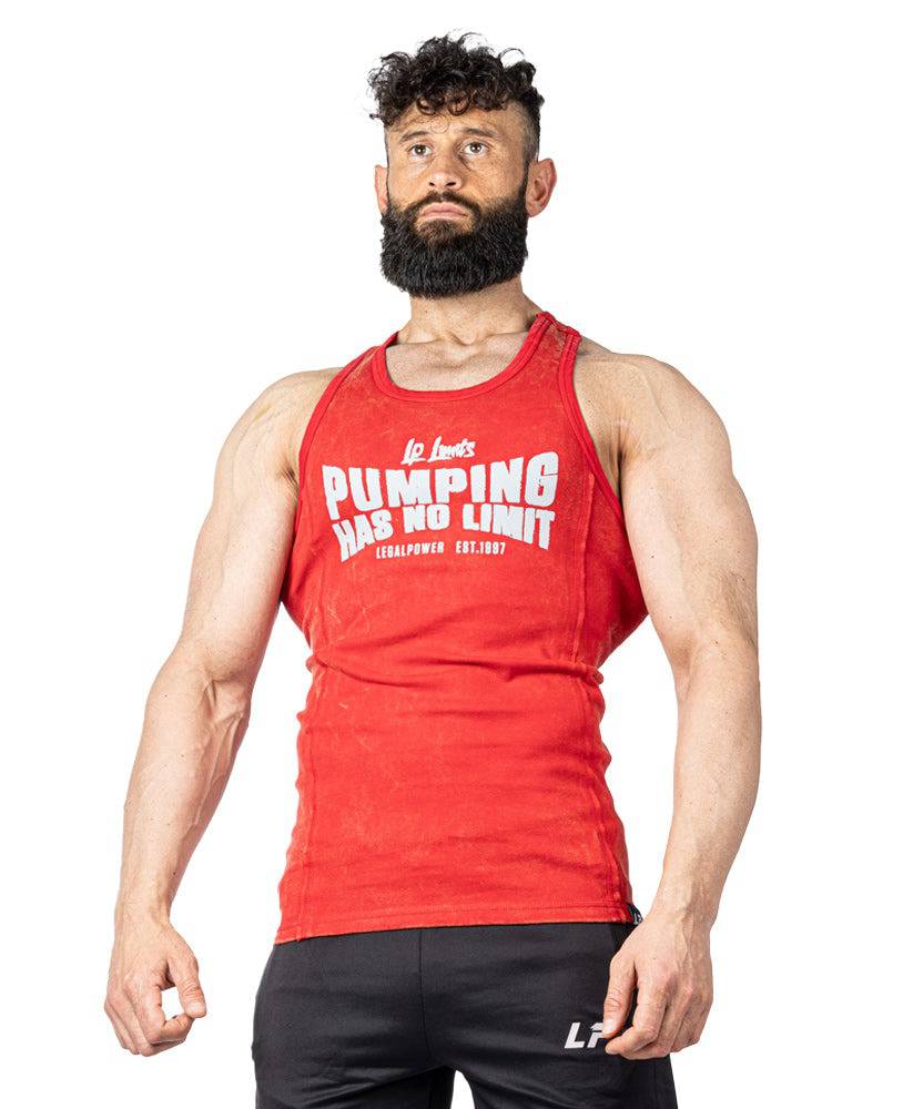 Tanktop Pumping has no Limit Stonewashed Ribbed