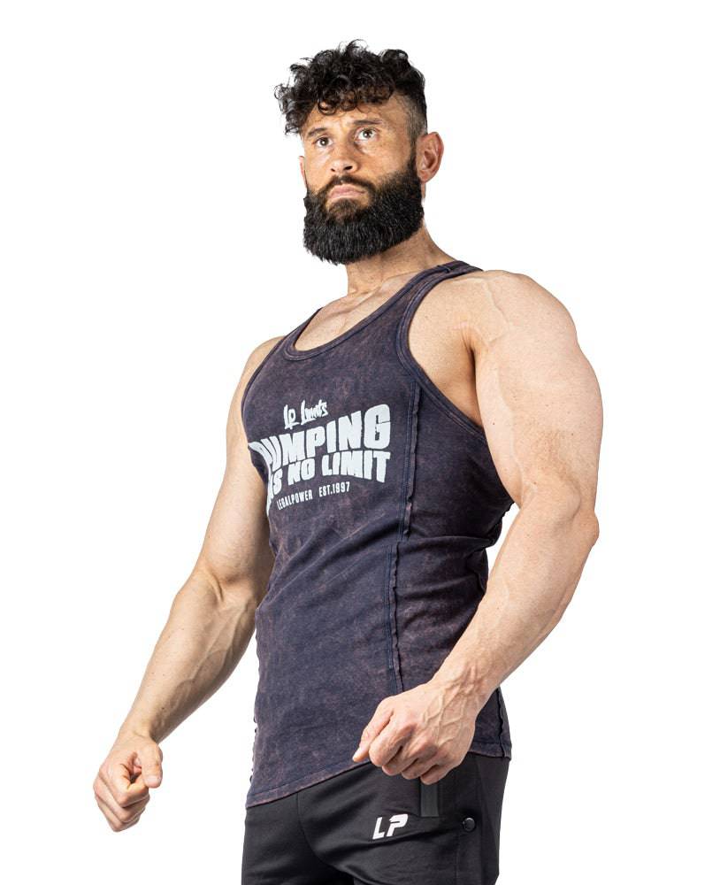 Tanktop Pumping has no Limit Stonewashed Ribbed